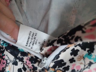 Pantalón estampado cintura alta