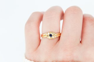 Solitario de oro de 18k. Ref:072-01-00143