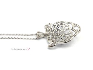 gargantilla plata 925mm con piedra con circonita 22cm