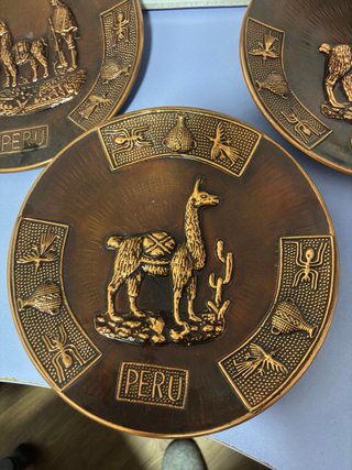Juego 4 Platos Decorativos Perú