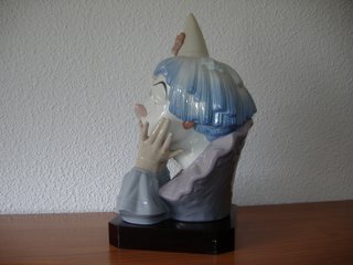 Lladró Cabeza de Payaso Triste Porcelana