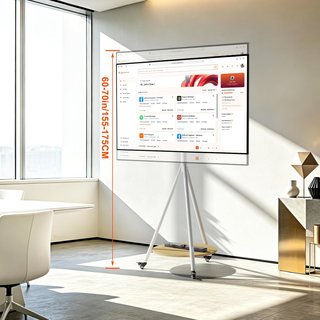 Soporte TV con Ruedas Blanco NUEVO