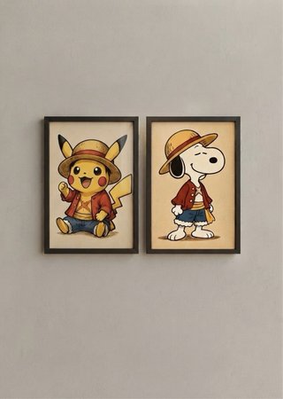 Poster manga anime A4 +CORNICE + GADGET