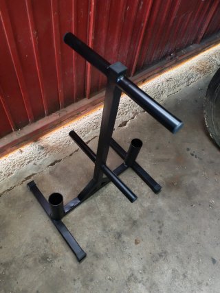 Soporte para discos y barras olímpicas