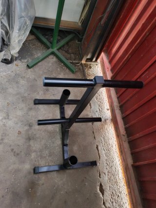 Soporte para discos y barras olímpicas