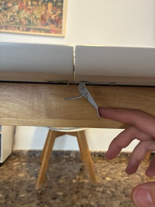 Mesa comedor extensible blanca
