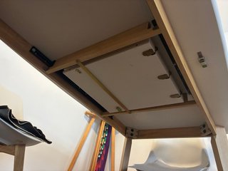 Mesa comedor extensible blanca