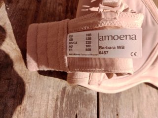 Sujetador sin tirantes beige