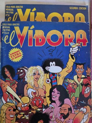Packs de tebeos: El Víbora y Mortadelo y Filemón.