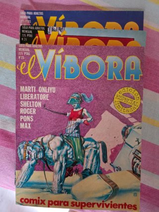 Packs de tebeos: El Víbora y Mortadelo y Filemón.