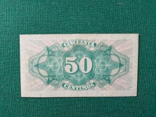 Billete 50 céntimos República Española 1937