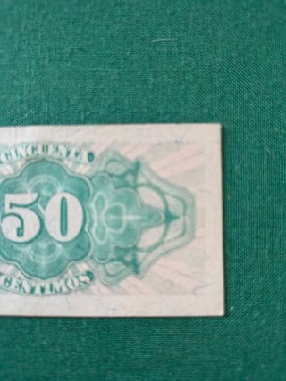 Billete 50 céntimos República Española 1937