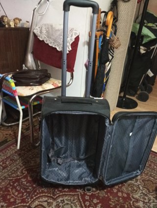 Maleta de mano 4 ruedas negra