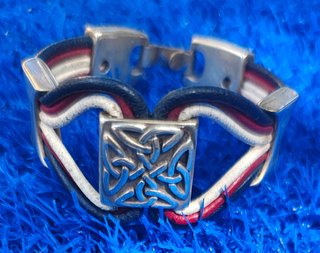 Pulsera marinera mujer tricolor con nudo celta