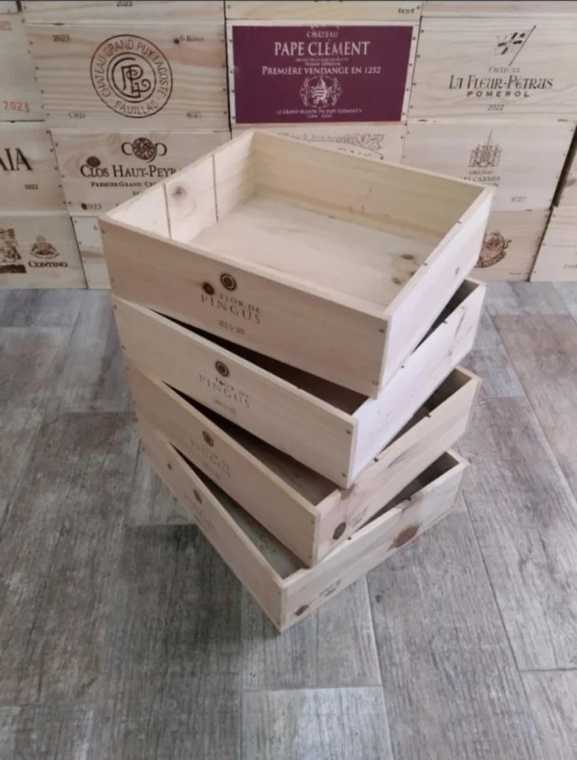 4 Cajas de Madera Flor de Pingus