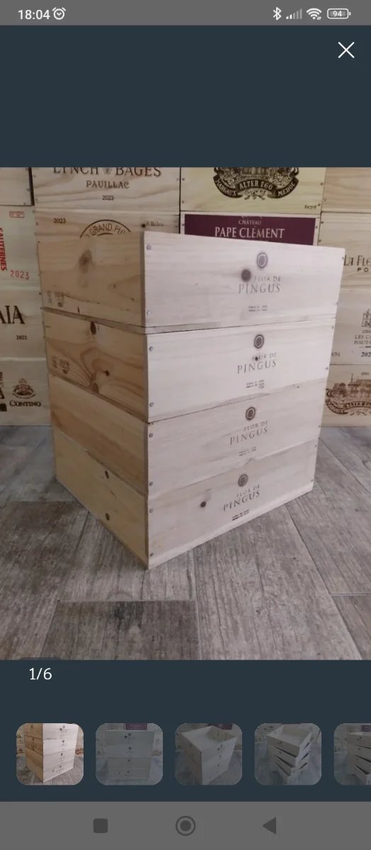 4 Cajas de Madera Flor de Pingus