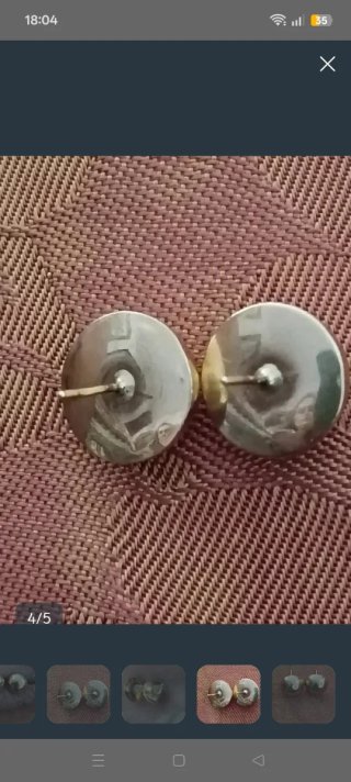 OFERTA!!! PENDIENTES ORO 18  KTES BOLAS  LISAS