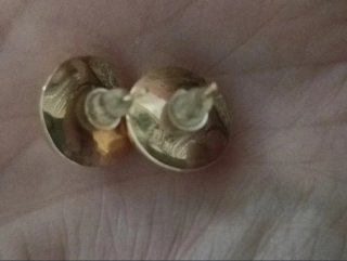 OFERTA!!! PENDIENTES ORO 18  KTES BOLAS  LISAS