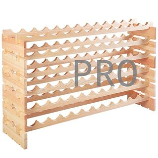 COSTWAY JV11734NA Botellero de Madera de Pino Crudo