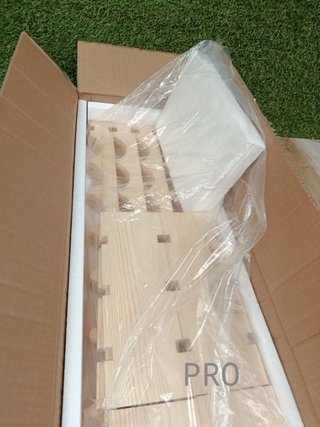 COSTWAY JV11734NA Botellero de Madera de Pino Crudo