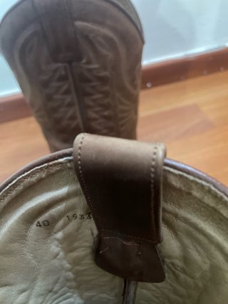 **Botas cowboy western talla 40 – piel**