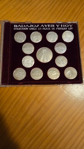 Monedas Plata 925 Badajoz Ayer y Hoy