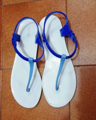 Infradito ciabatte donna blu e bianche
