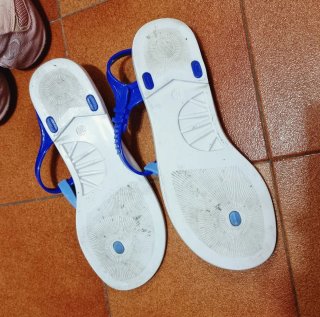 Infradito ciabatte donna blu e bianche