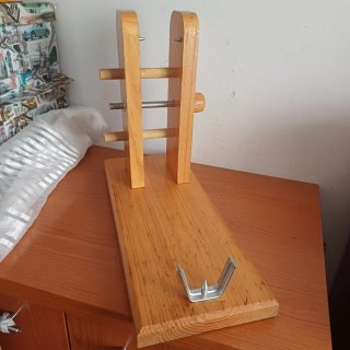 Soporte Jamonero Madera con Cuchillos