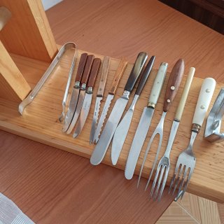 Soporte Jamonero Madera con Cuchillos