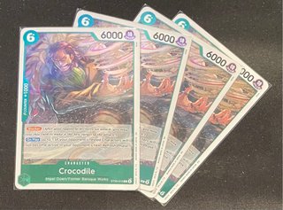 4 Cartas One Piece Crocodile ST30-010