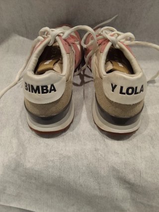 Zapatillas Bimba y Lola Rosa y Beige
