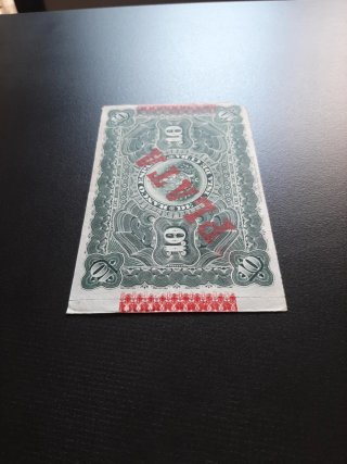 BILLETE 10 PESOS DE 1896 DEL BANCO ESPAÑOL DE CUBA