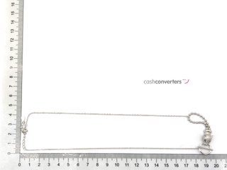 gargantilla plata 925mm con piedra con circonita 22cm