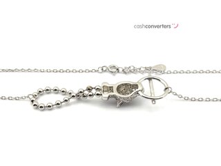 gargantilla plata 925mm con piedra con circonita 22cm