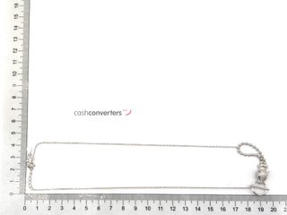 gargantilla plata 925mm con piedra con circonita 22cm