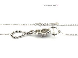 gargantilla plata 925mm con piedra con circonita 22cm