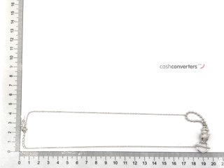 gargantilla plata 925mm con piedra con circonita 22cm