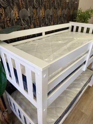 Cama litera 90cm con colchones
