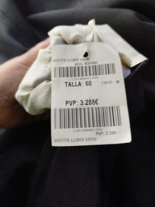 Americana Brioni per Aramis Talla 60 Azul marino