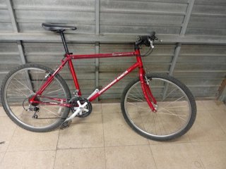 Bicicleta de Montaña Roja clasica