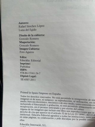 BACH.-ARTES ESCENICAS (2011)
