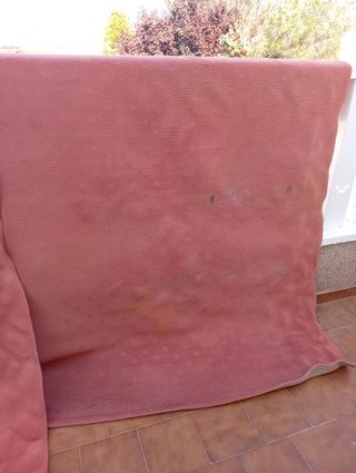 Alfombras grandes beige y rosa