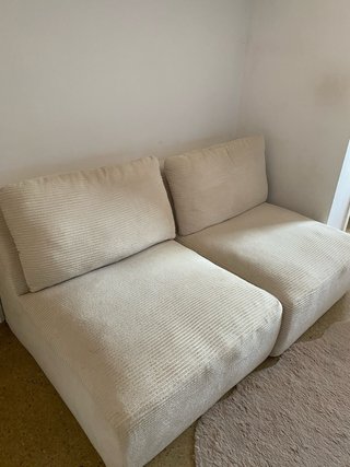 Sofá modular 2 plazas pana beige