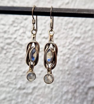 Lote Pendientes Plata 925 Piedras Semipreciosas
