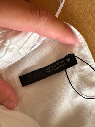 Vestido Zara blanco