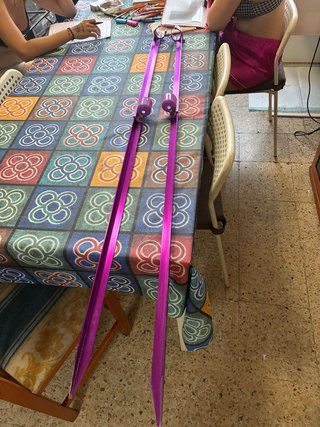 Pincho de caña morado