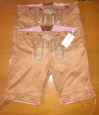 2 Pantalones Oktoberfest Talla 48 y 50 Marrón