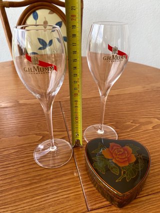 2 Copas de Champán G.H. Mumm