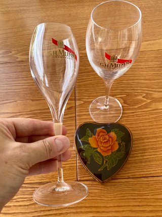 2 Copas de Champán G.H. Mumm